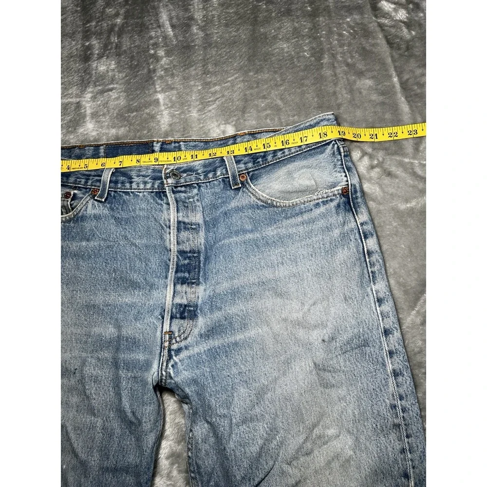 Levi's 501 Jeans Men Size 40x29 Blue Denim Button Fly Workwear